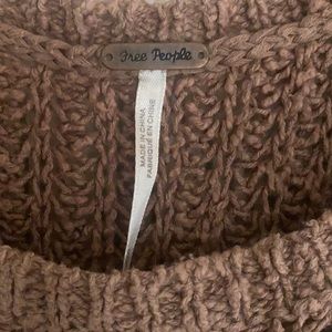 Free People woven blush sweater